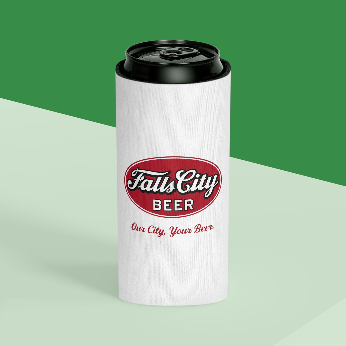 Falls City Beer Can Cooler