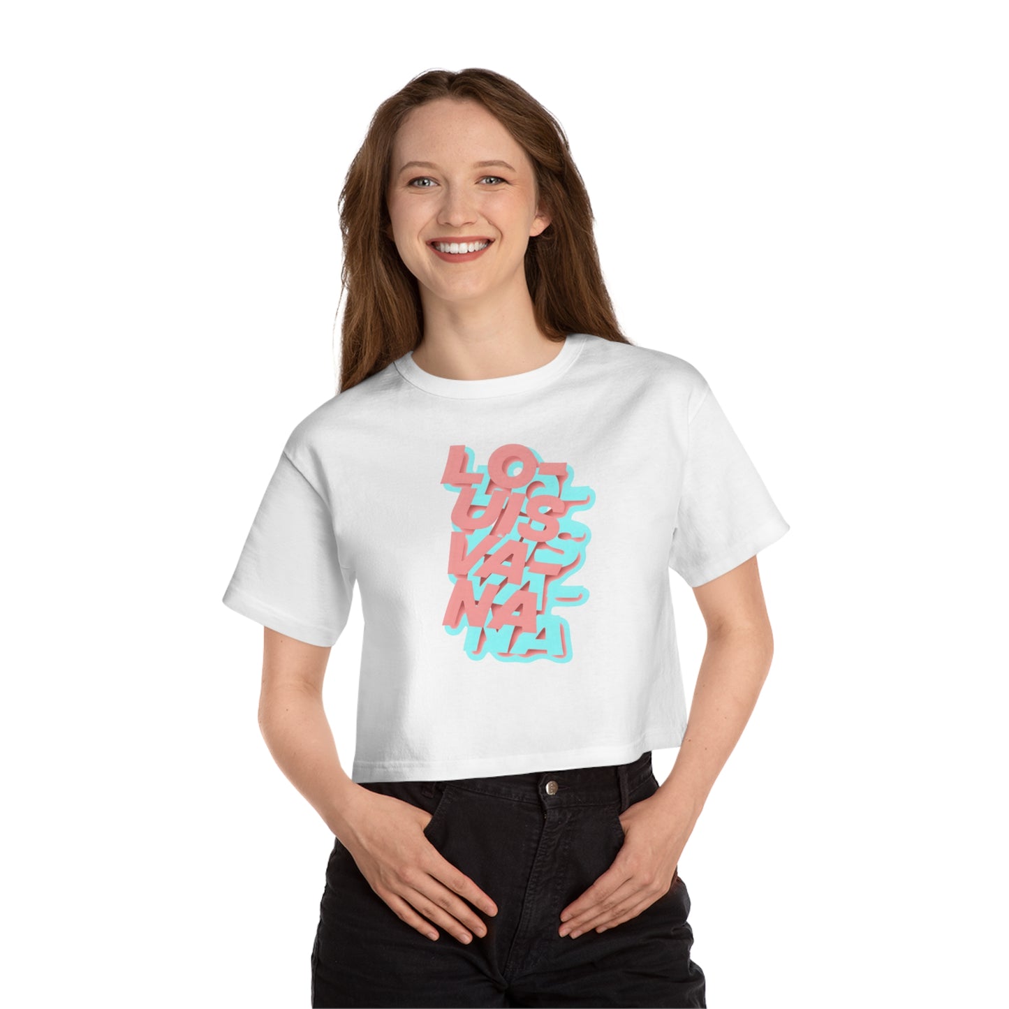 LOUISVANA™ Ladies Crop Tee (LO-UIS-VA-NA)
