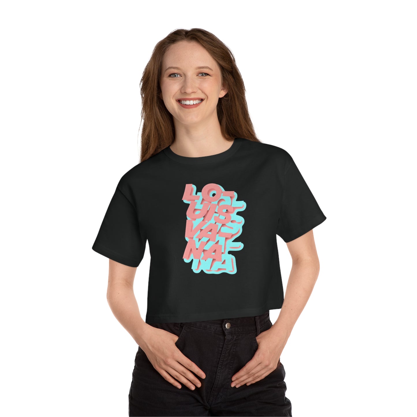 LOUISVANA™ Ladies Crop Tee (LO-UIS-VA-NA)