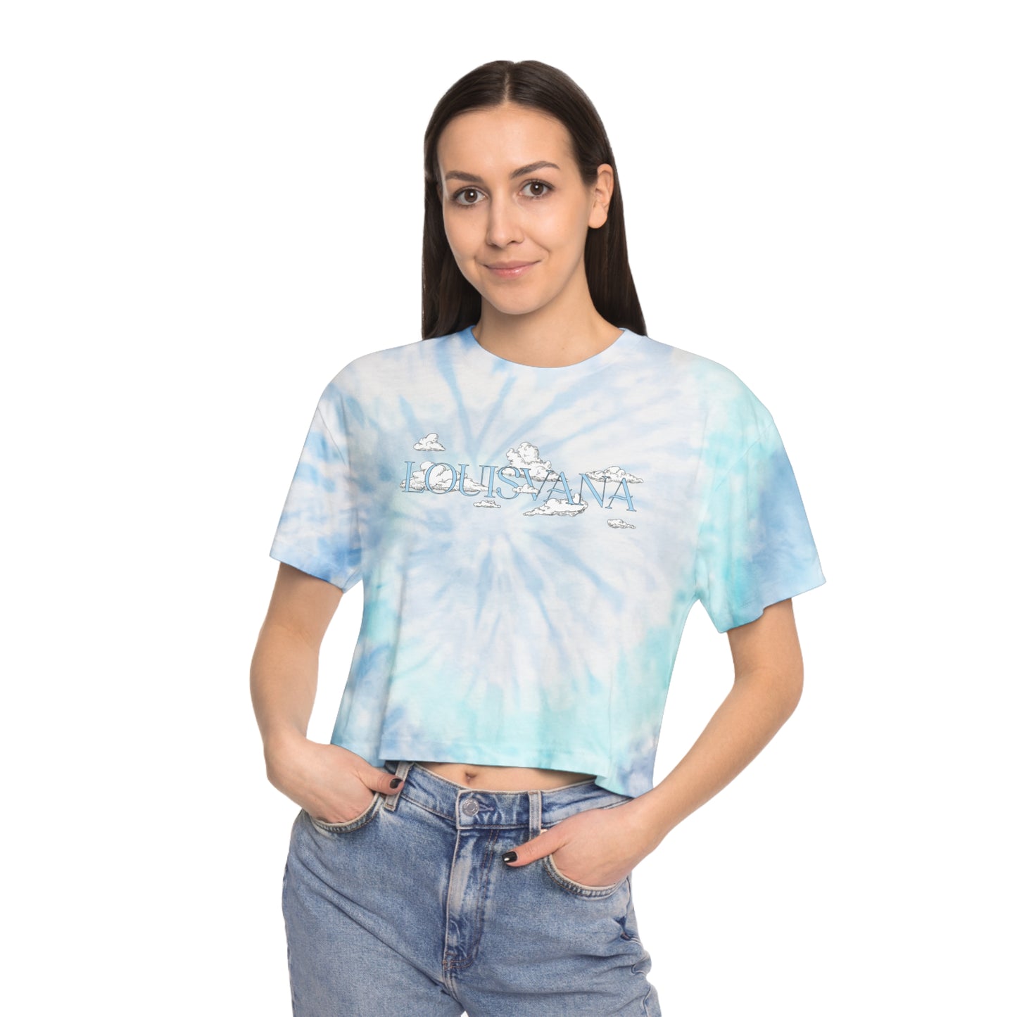 LOUISVANA™ Ladies Tie-Dye Crop Tee