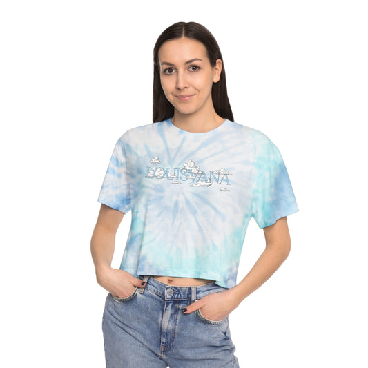 LOUISVANA™ Ladies Tie-Dye Crop Tee