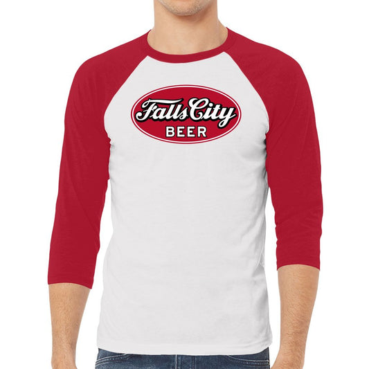 falls city beer baseball tee